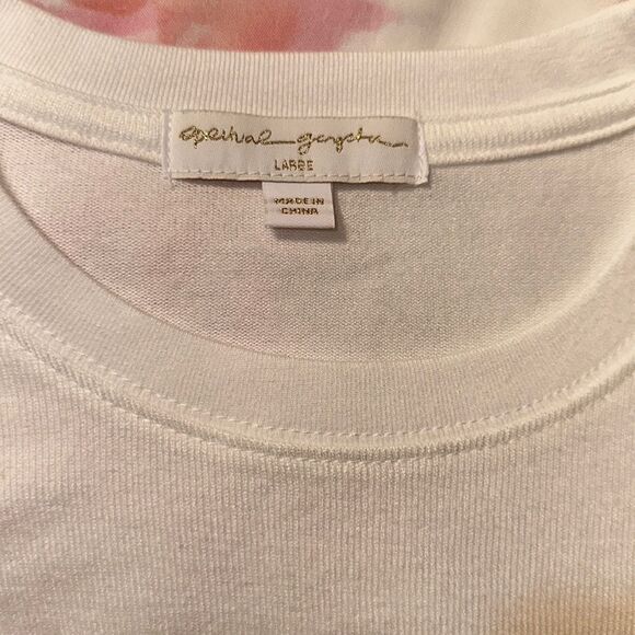 Spiritual Gangster L Savasana Crewneck Soft White Rainbow Lettering Pullover - Picture 15 of 16